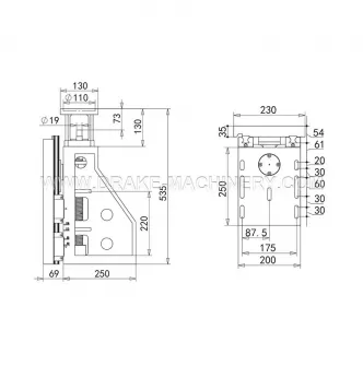 220 stroke Y-axis center height 80mm