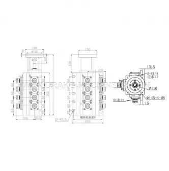 Integrated power head 4+4 Model LS-RS8-ER20ER25