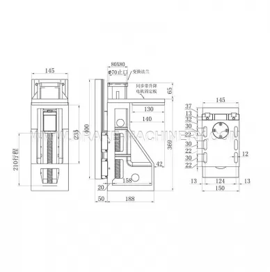 Single row Y axis 210 strokes