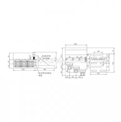 Three head length ER25 Model LS-CD-3-ER25