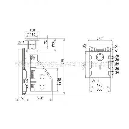 260 stroke Y-axis center height 100mm