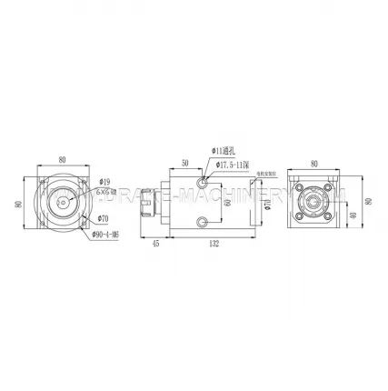 Single head ER20-ER25 Model LS-P1-ER-20-ER25