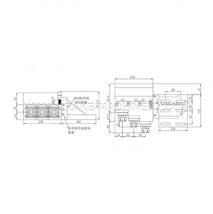 Three head length ER25 Model LS-CD-3-ER25